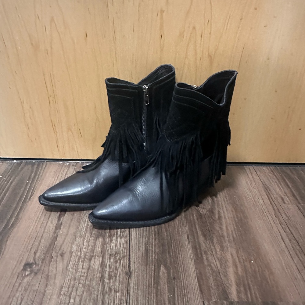 Free People Women’s Black Western Boots